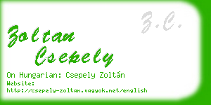 zoltan csepely business card